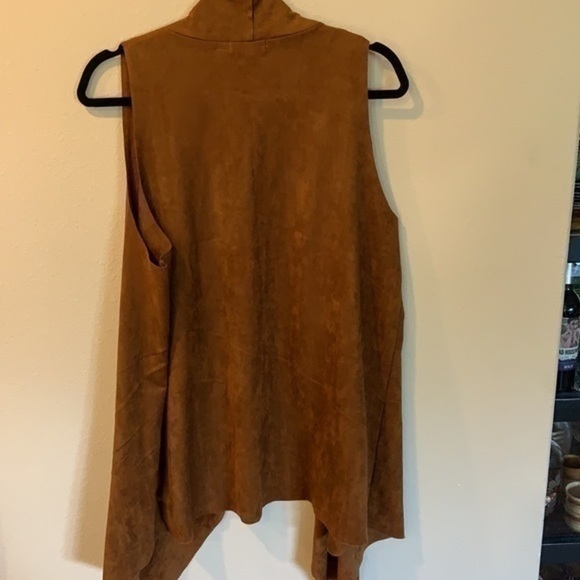 Shacket sleeveless Lagenlook Western Boho Draped Vest Beautiful 2XL Vest - Picture 4 of 8